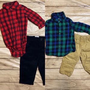 Carter’s Plaid Outfit (2)
